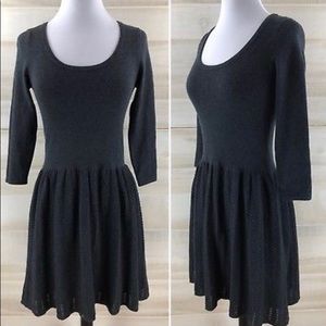 Madewell Wallace Gray Knit Sweater Dress